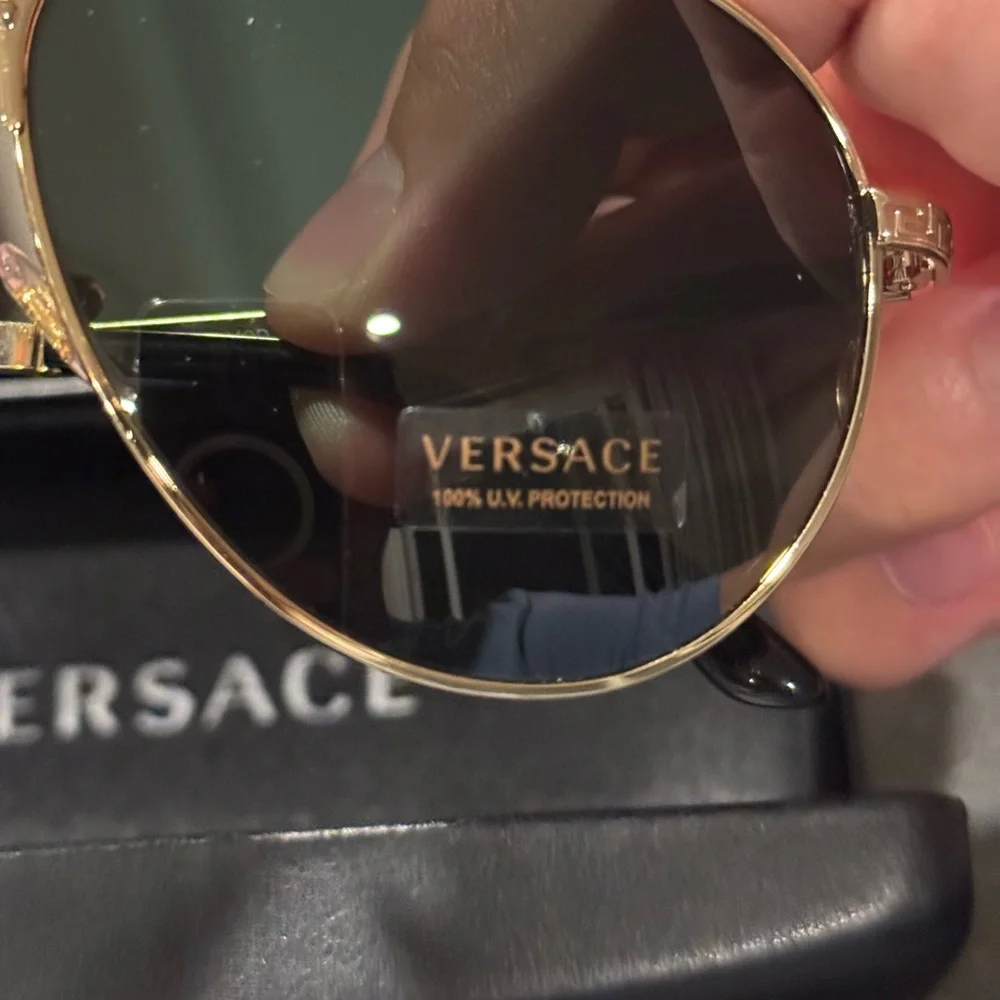 Versace Gold Frame Sunglasses
